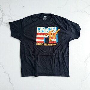 MTV MUSIC TELEVISION Men's Graphic T Shirt Size 2X NEW NWOT